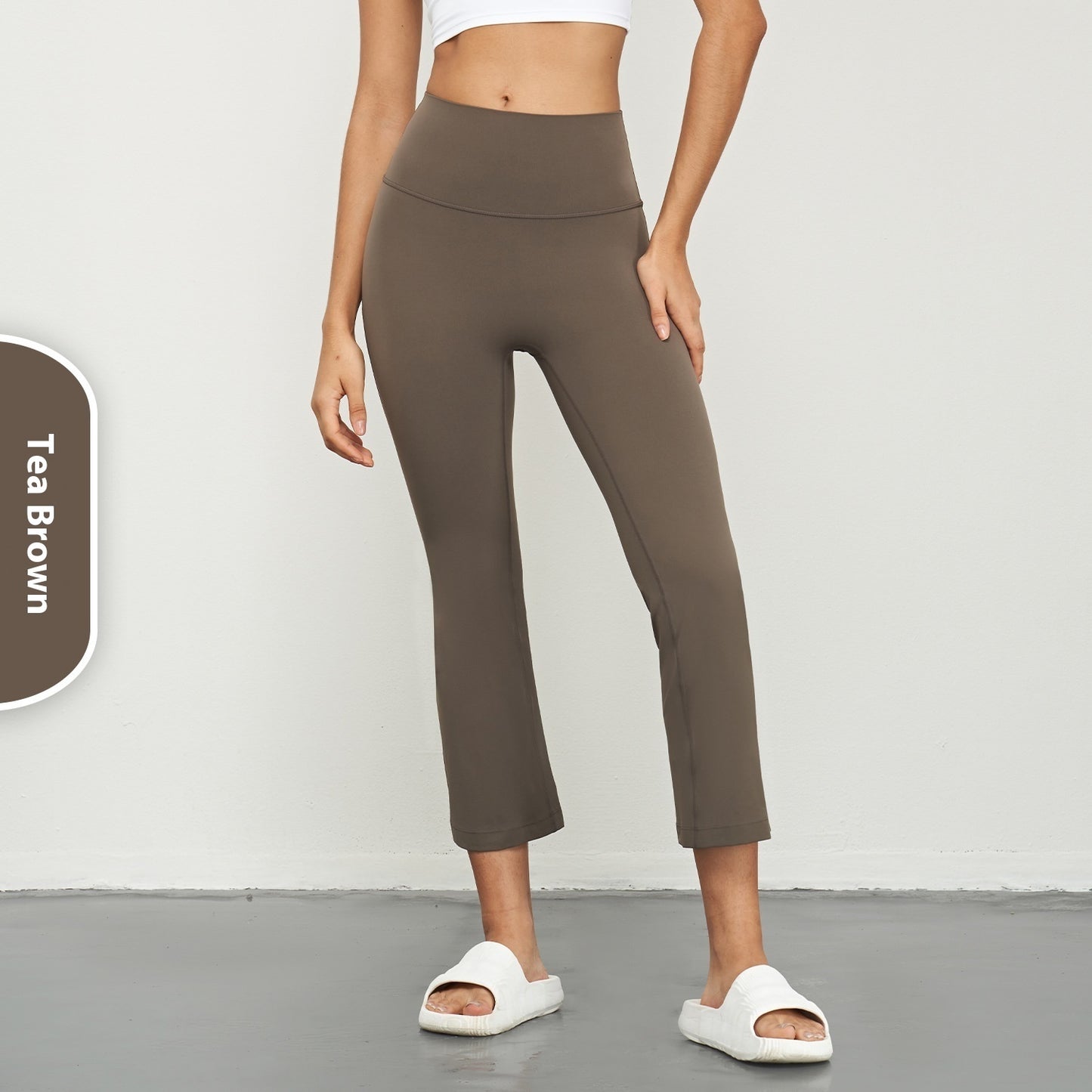 Small Yoga Summer Sports High Waist Hip Lift Tight Bootcut Trousers