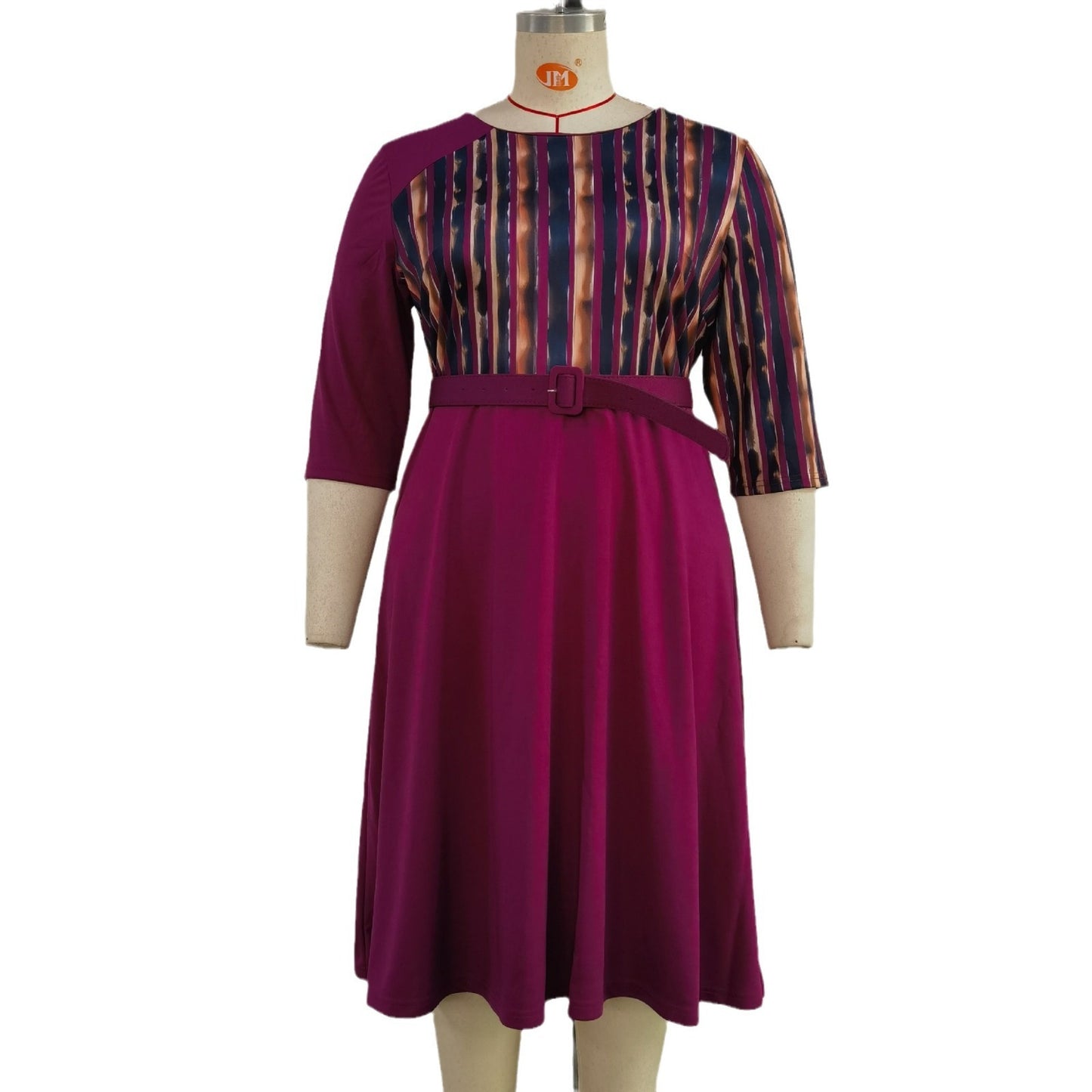 Plus Size Women's Clothing New Printed Dress