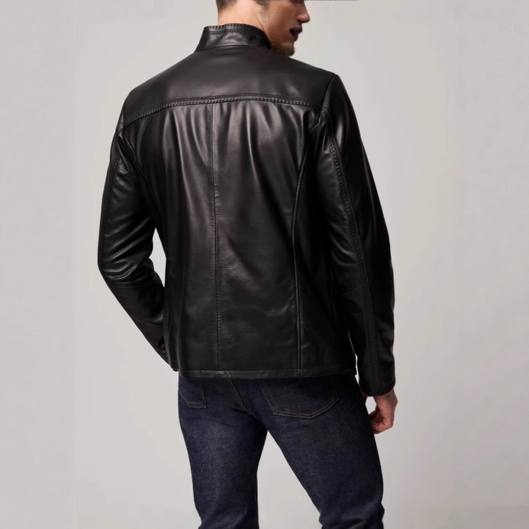 Men's American Leather Jacket Fashion