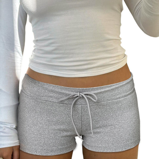 Women's Polyester Tight Sports And Fitness Shorts