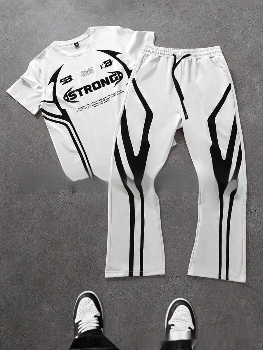 All-matching Short Sleeve Trousers Suit