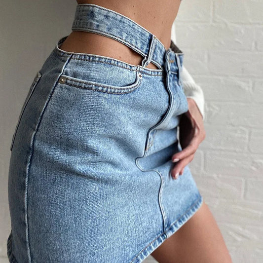 https://ae01.alicdn.com/kf/S7a24dc7bf64f4188822a914f97e9c066f/Kozoca-Chic-Single-Side-Hollowed-Out-Denim-Skirt-High-Waist-Slim-Fit-Casual-Buttocks-Wrapped-Blue.jpg