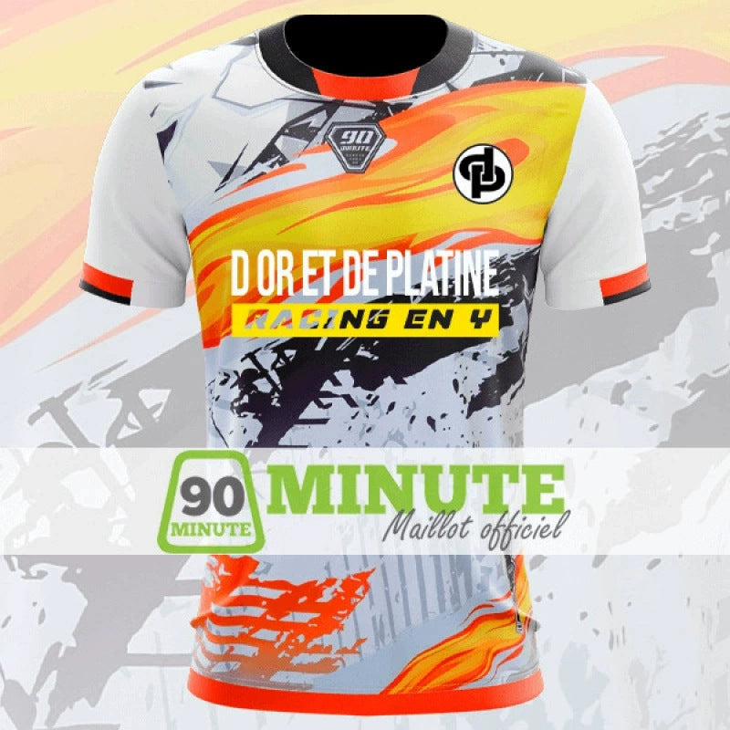 New Printed Men's Training Football Uniform T-shirt