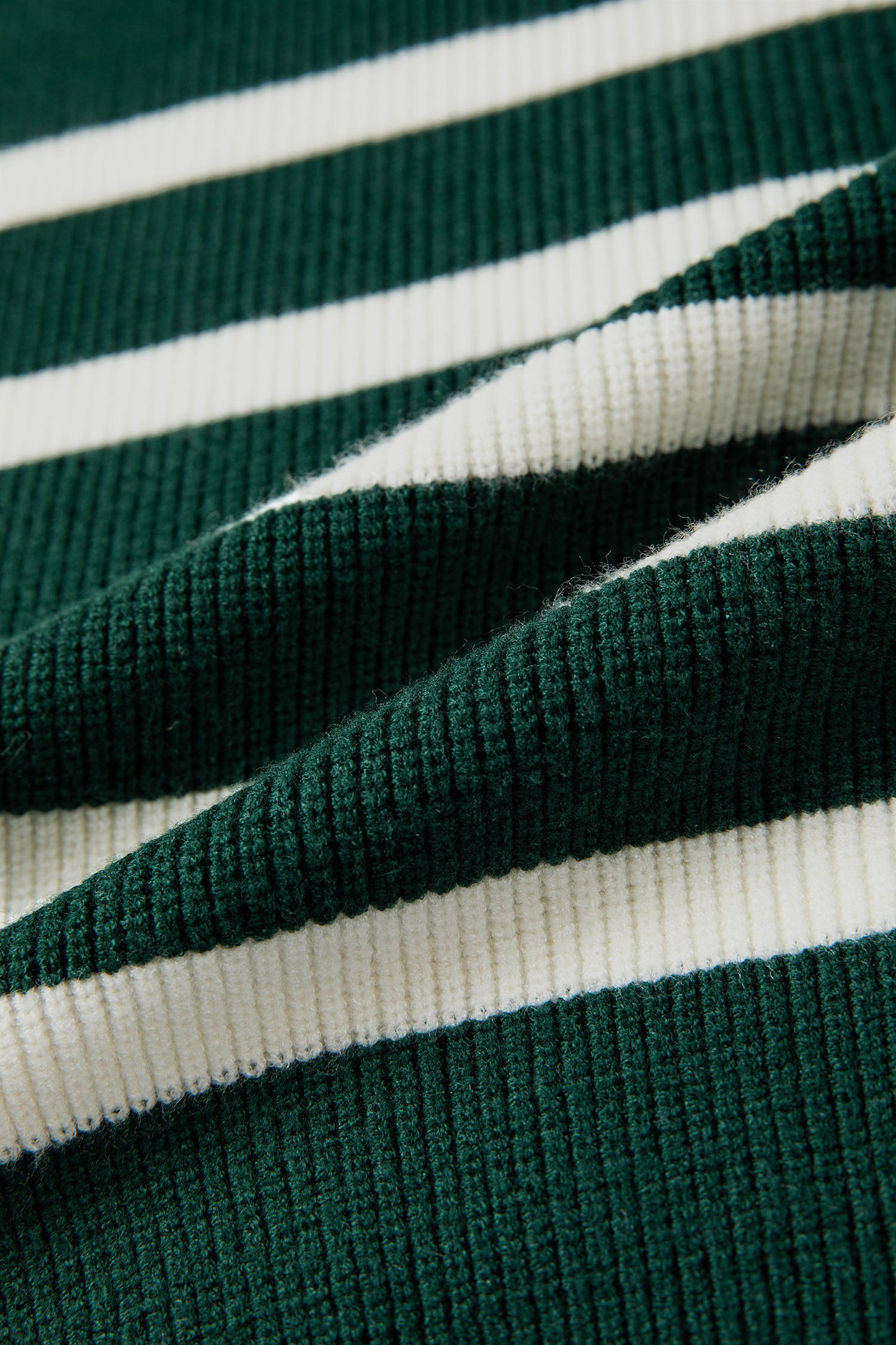 Light Blue Ribbed Half Zip Collared Sweater Vest