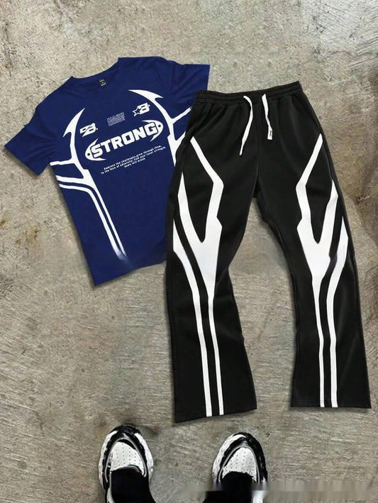 All-matching Short Sleeve Trousers Suit