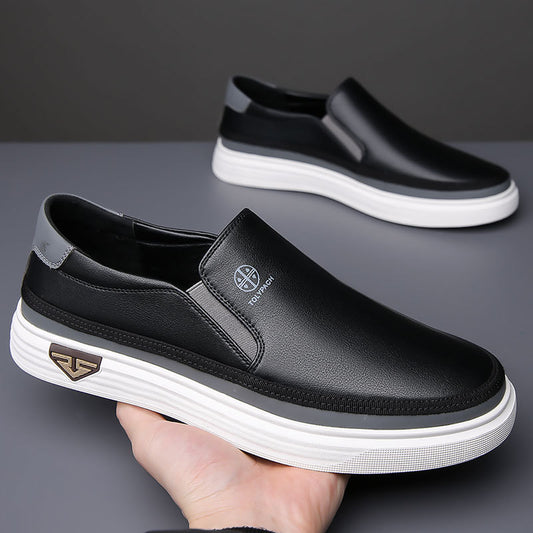 Lazy Slip On Men's Casual Leather Shoes