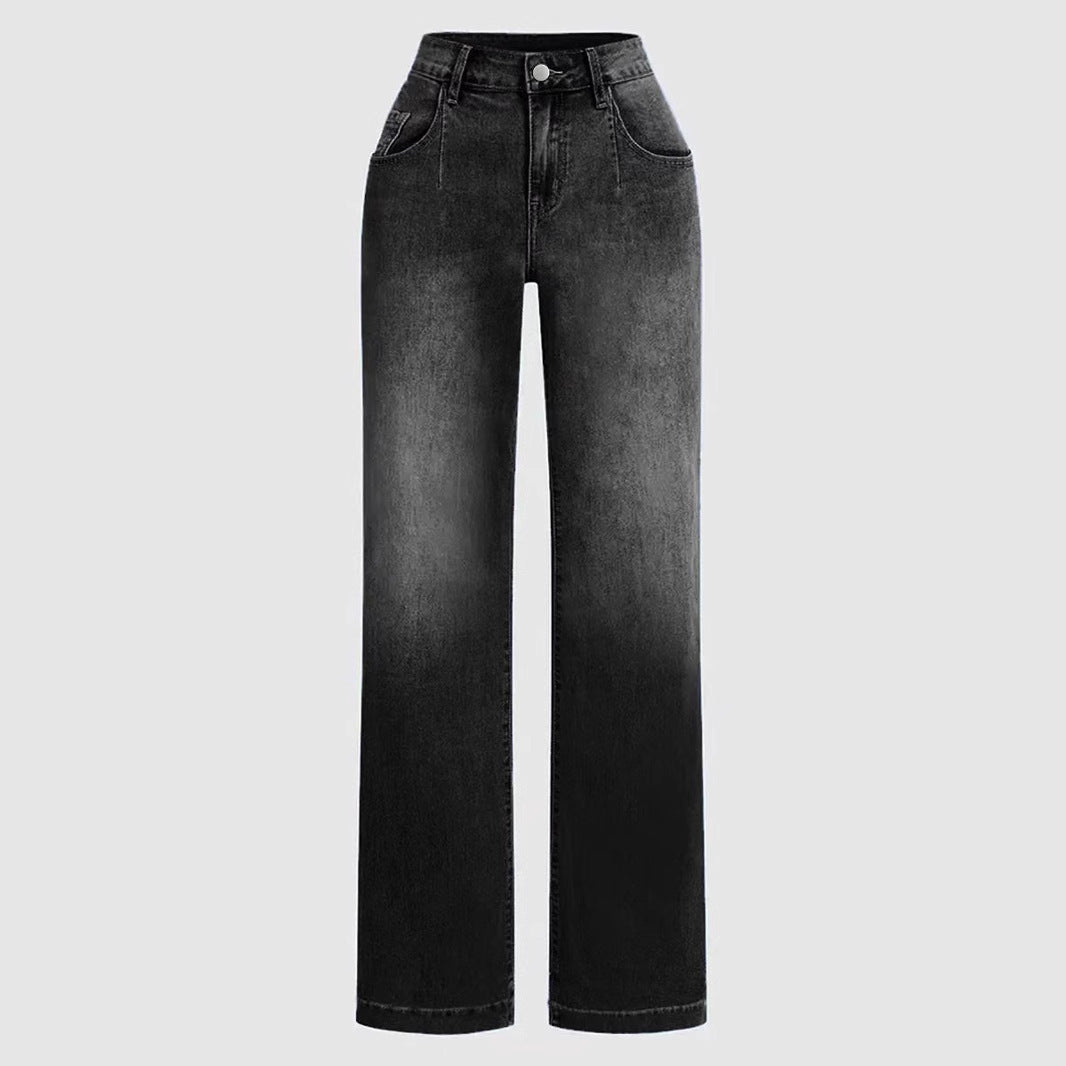 Women's New All-match Loose Straight Jeans