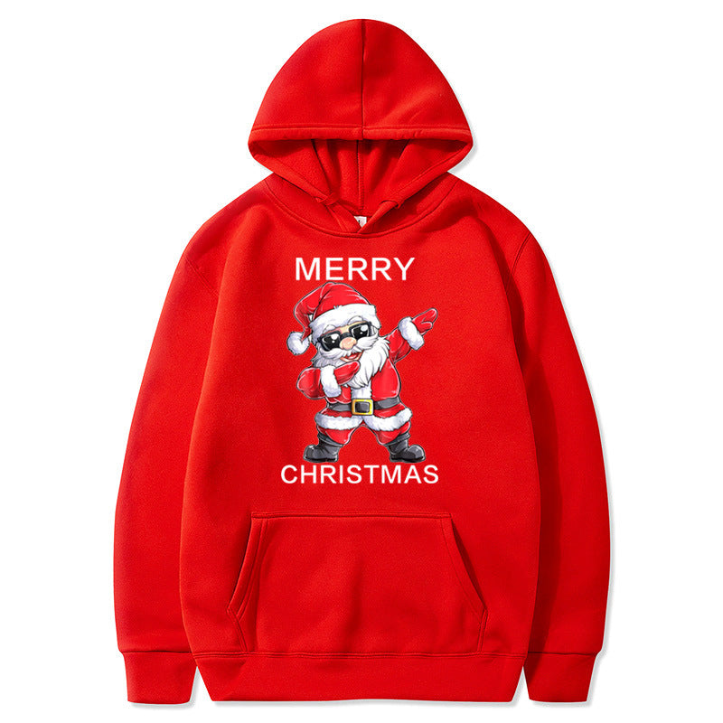Hooded And Fleece Sweater Men's And Women's Christmas Clothing