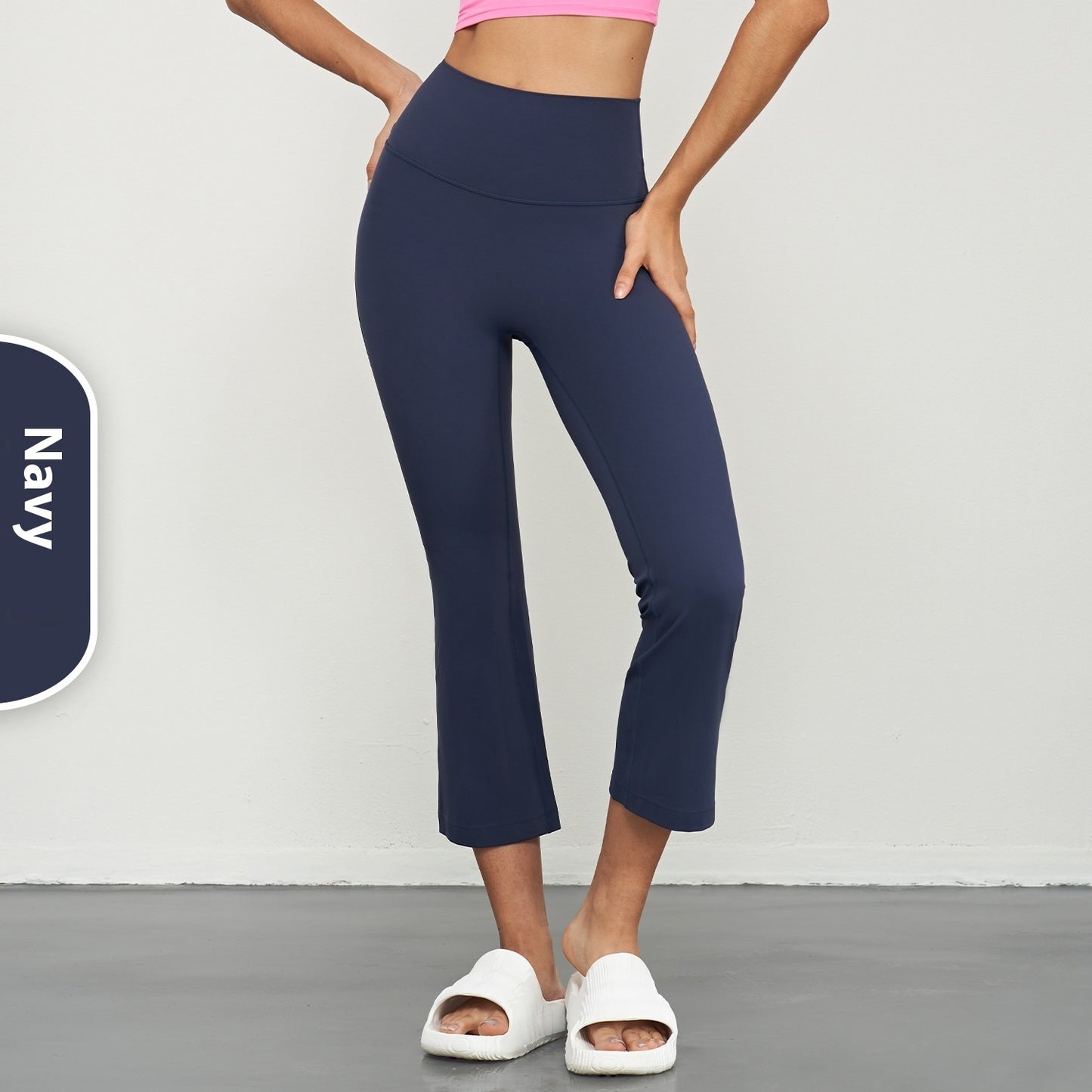 Small Yoga Summer Sports High Waist Hip Lift Tight Bootcut Trousers