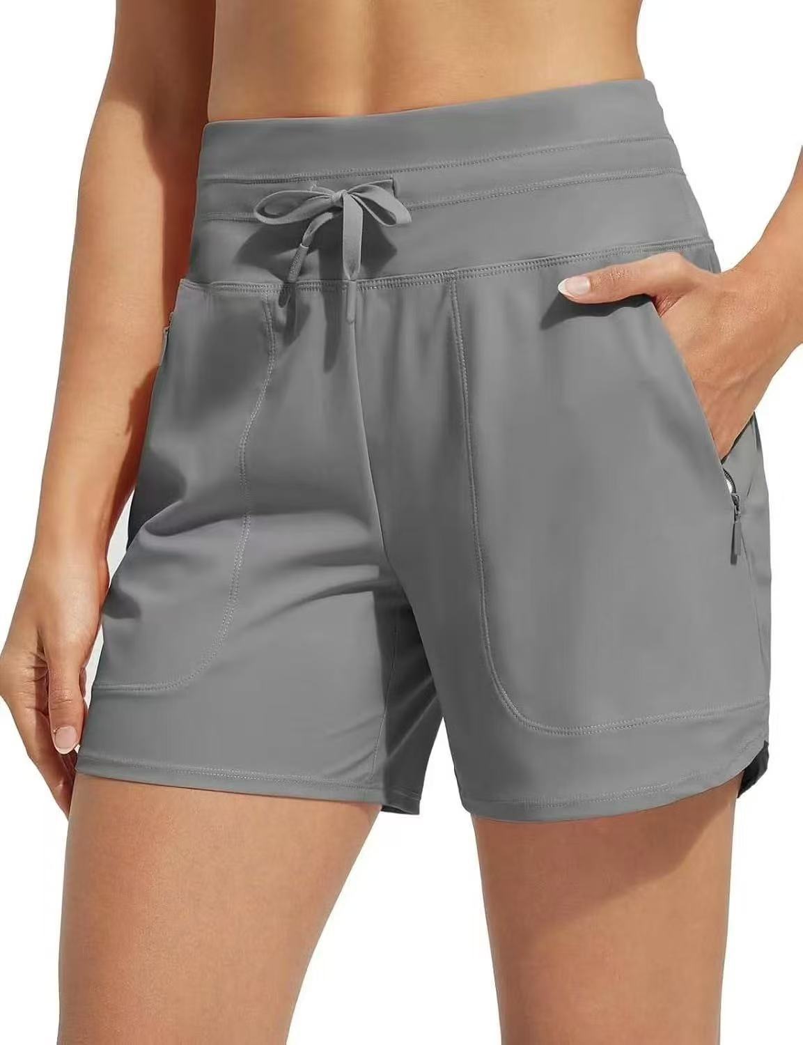 European And American High Waist Yoga Loose Leisure Sports Shorts