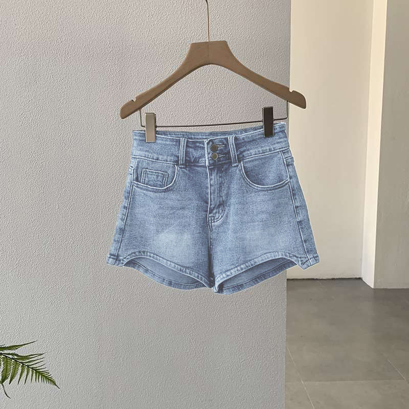 Women's Thin Stretch High Waist Denim Shorts
