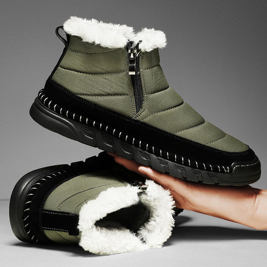 Plus Size Snow Boots Men's Outdoor Thickened Warm