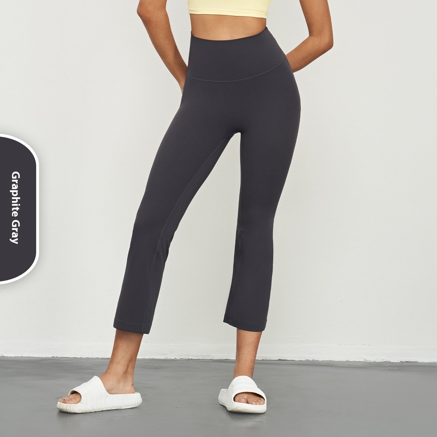 Small Yoga Summer Sports High Waist Hip Lift Tight Bootcut Trousers