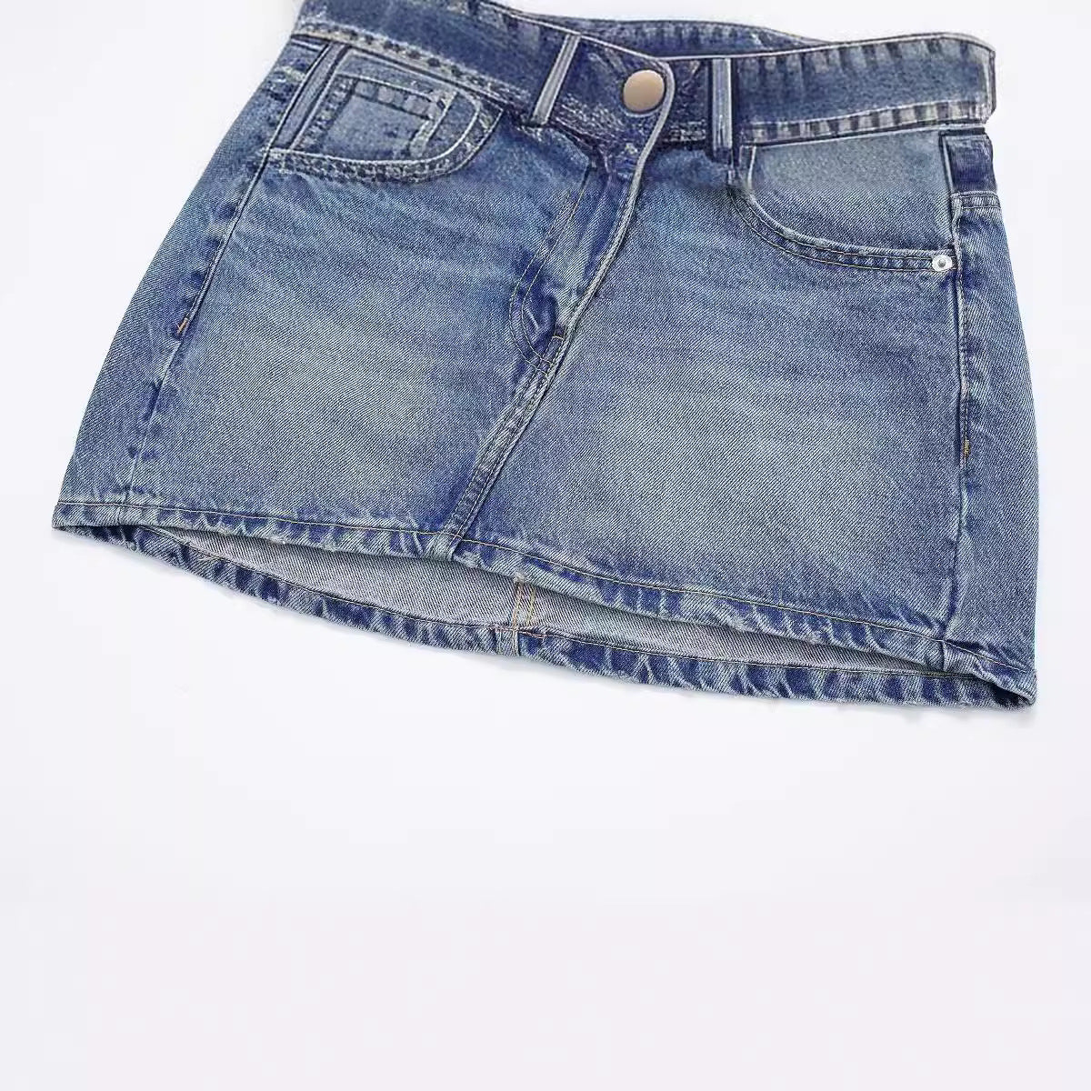 Women's Fashionable All-match Casual Denim Mini Skirt