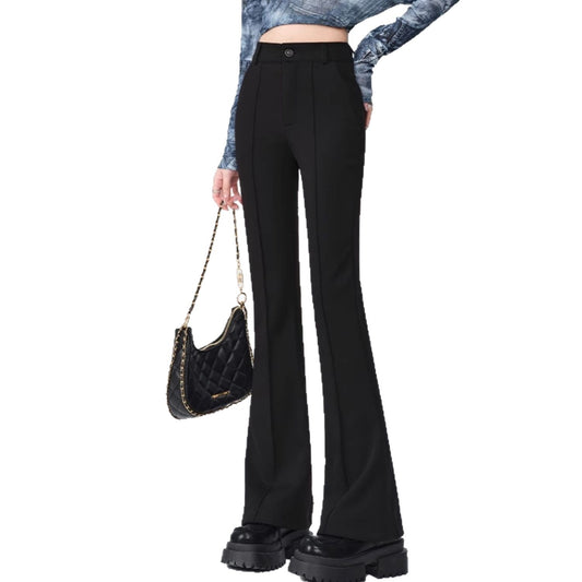 High Waist High-grade Anti-wrinkle Straight Slimming Casual Flared Pants