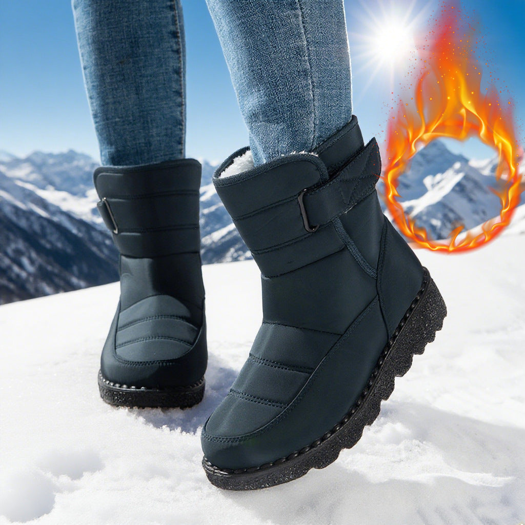 Snow Boots For Women Plus Size Plus Velvet Warm Cotton Boots