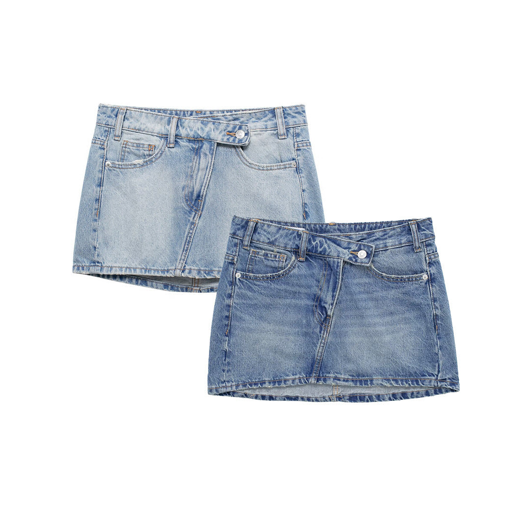 Women's Fashionable All-match Casual Denim Mini Skirt