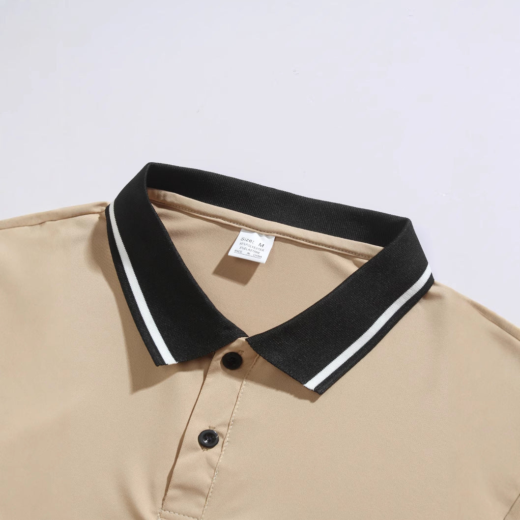 Men's Casual Button Short Sleeve Business Lapel Shirt
