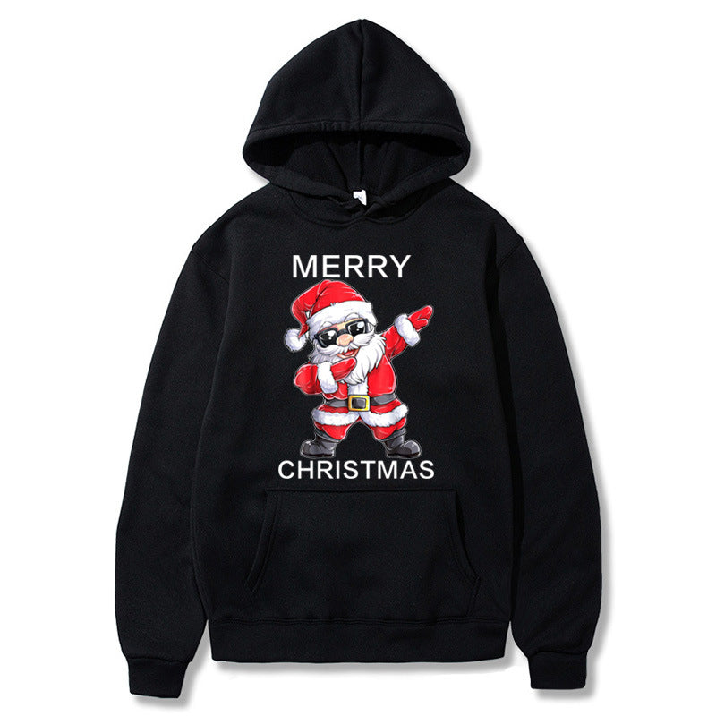 Hooded And Fleece Sweater Men's And Women's Christmas Clothing