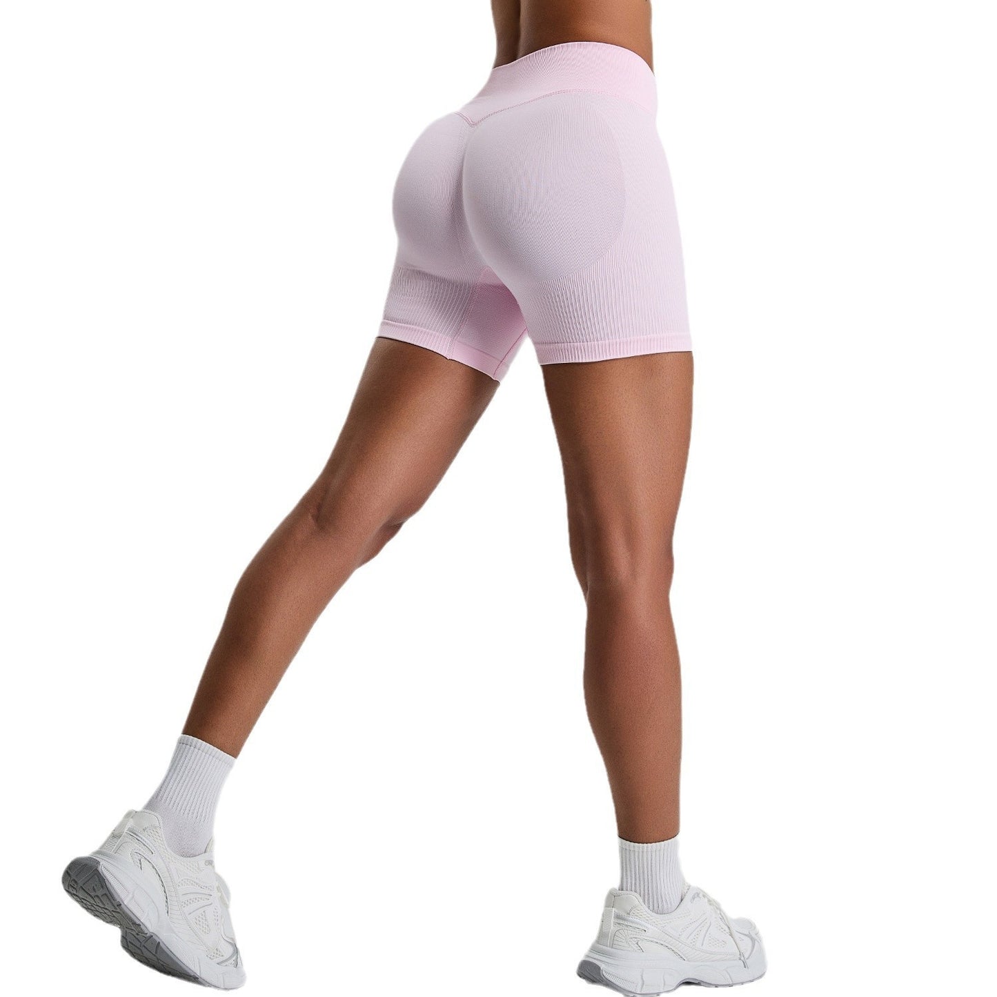 Quick-drying Seamless Yoga Shorts High Waist Hip Lift Three-point Sports Shorts