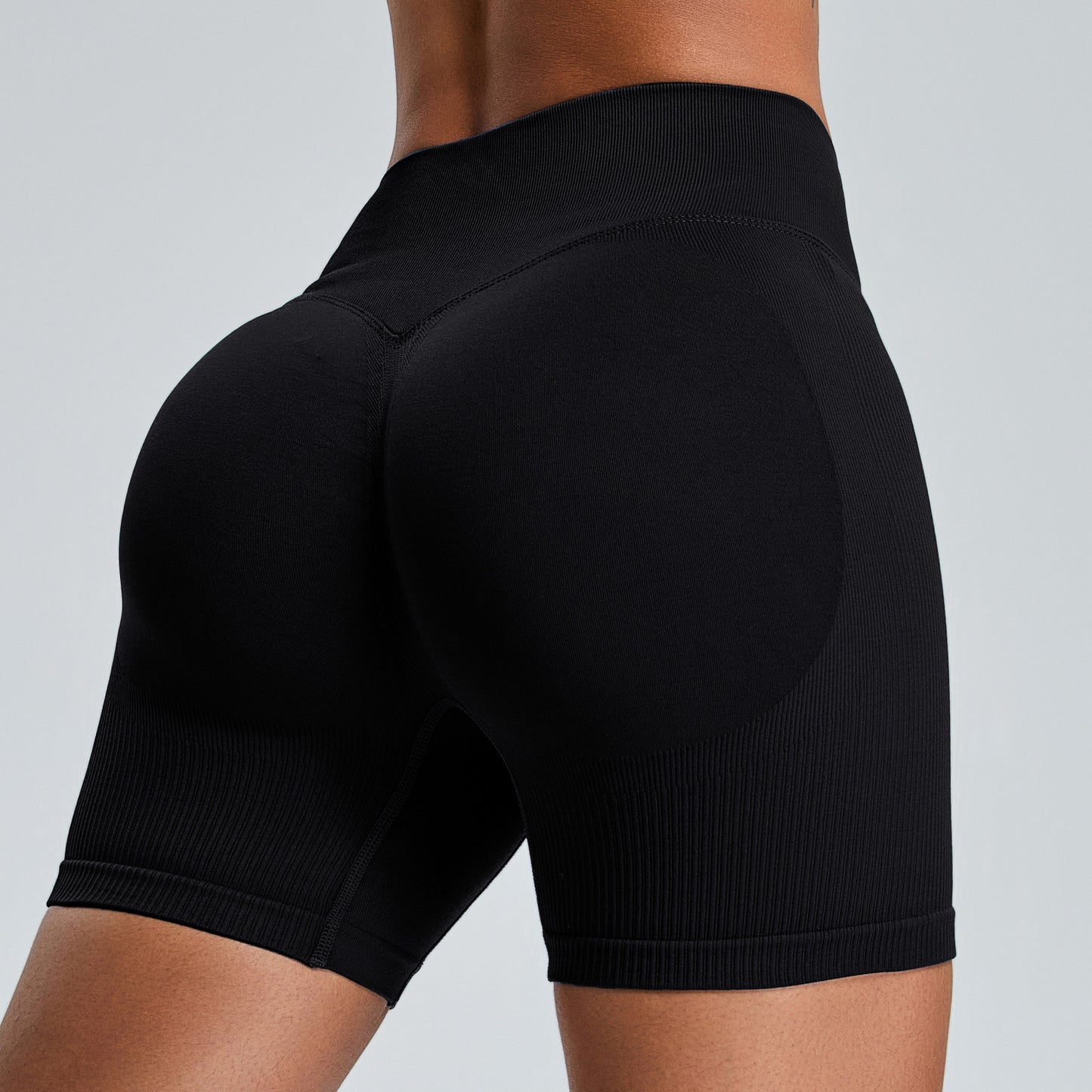 Quick-drying Seamless Yoga Shorts High Waist Hip Lift Three-point Sports Shorts