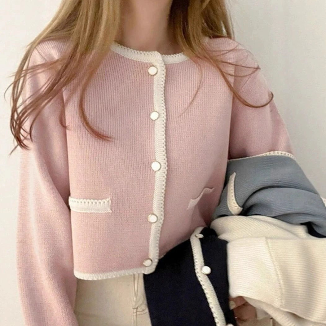 Single-breasted Knitted Cardigan Women Coat