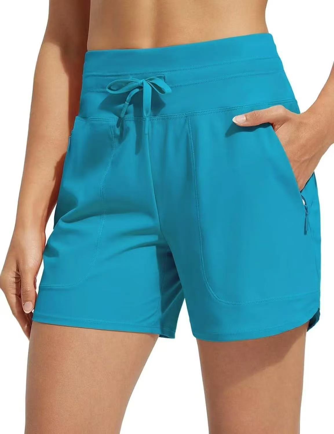 European And American High Waist Yoga Loose Leisure Sports Shorts