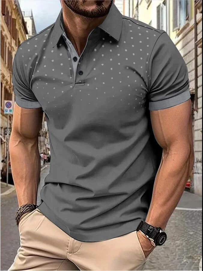 Plain Printing Series Men's Casual Short Sleeve