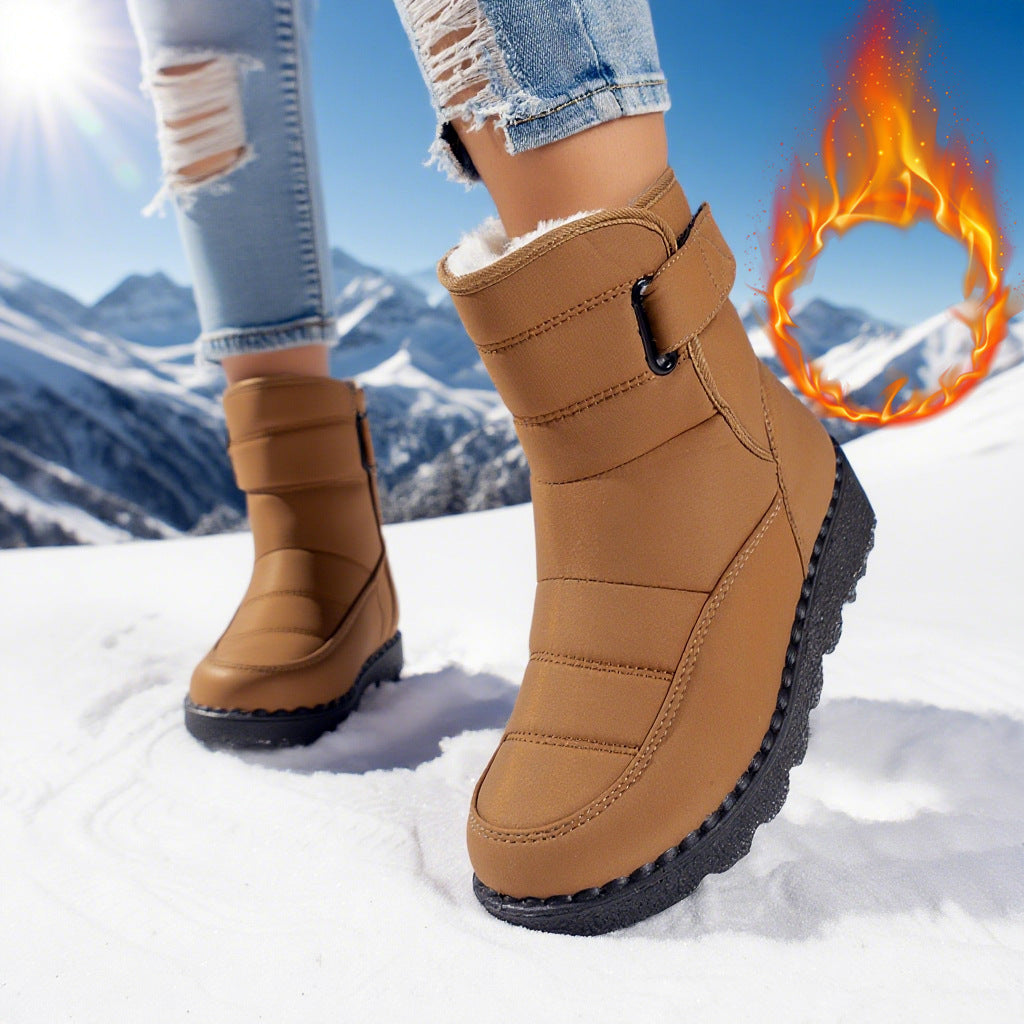Snow Boots For Women Plus Size Plus Velvet Warm Cotton Boots