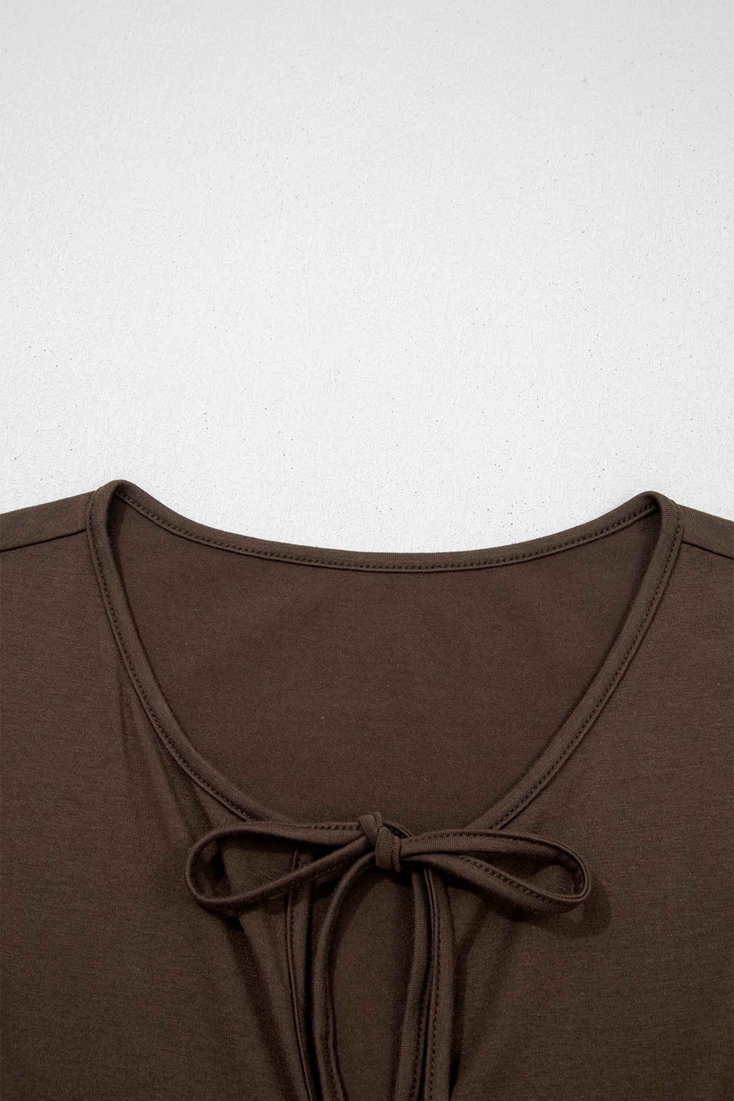 White Plus Size Solid Color Bow Tie Peplum Tank Top