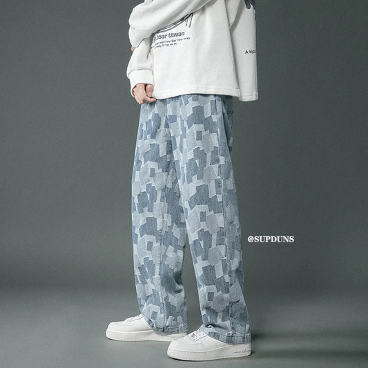 https://ae01.alicdn.com/kf/Sd10ef052edff4040897b8de516892a8eX/Men-Jeans-Straight-Leg-Fitted-Baggy-Jeans-Blue-Black-Plaid-Tie-Denim-Pants-Washed-soft-Comfort.jpg