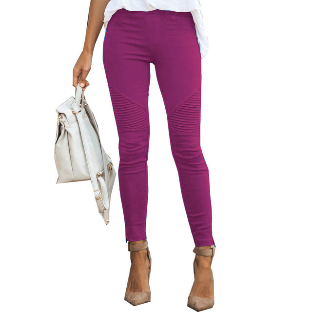 Fashion Casual Slim-fit Asymmetric Leggings