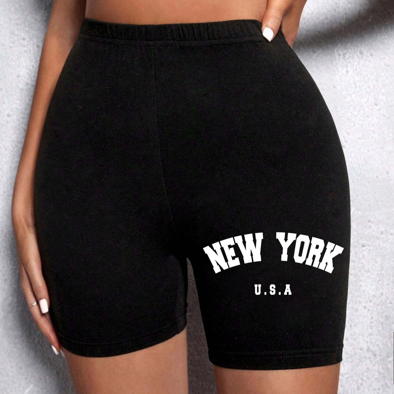 Casual Sports Round Neck Loose Shorts