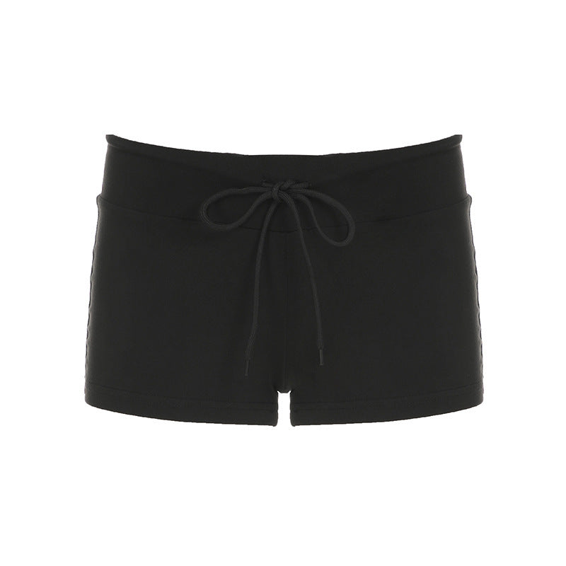 Women's Polyester Tight Sports And Fitness Shorts