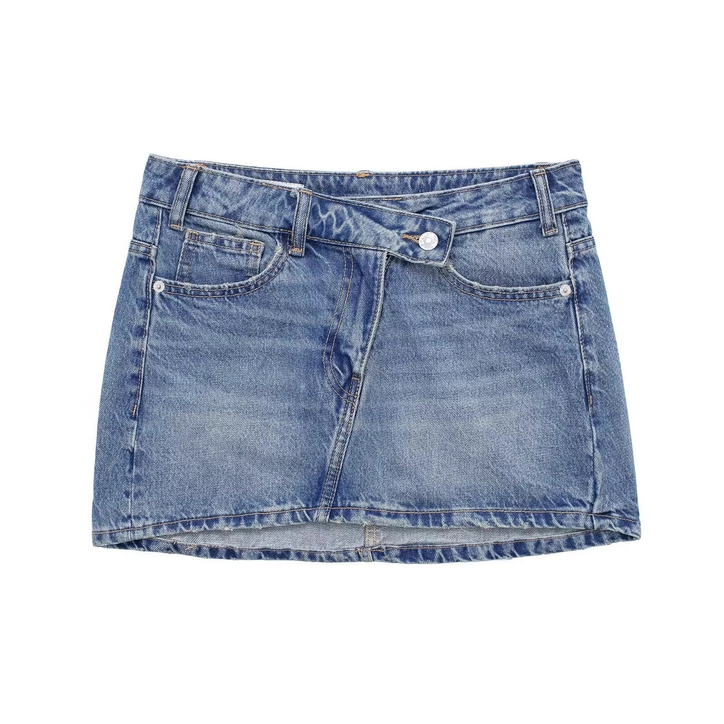 Women's Fashionable All-match Casual Denim Mini Skirt