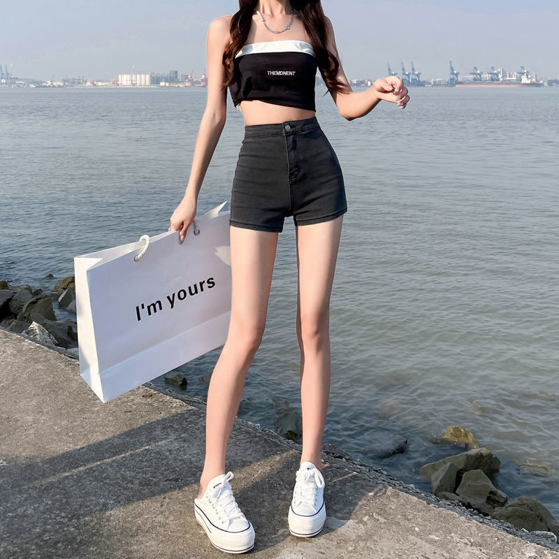 Women's High Waist Thin Skinny Sheath Thin Hot Pants