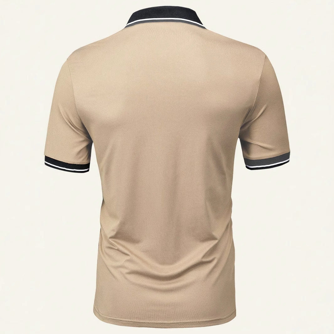 Men's Casual Button Short Sleeve Business Lapel Shirt