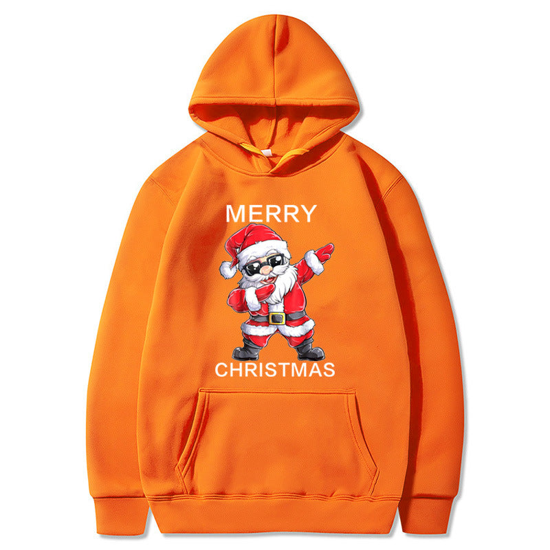Hooded And Fleece Sweater Men's And Women's Christmas Clothing
