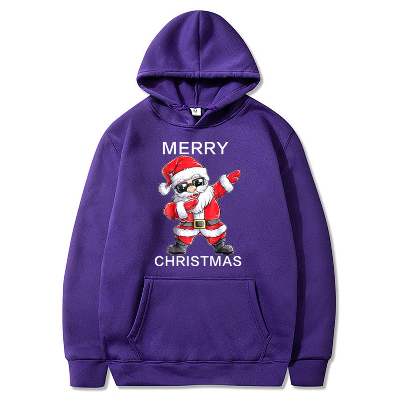 Hooded And Fleece Sweater Men's And Women's Christmas Clothing