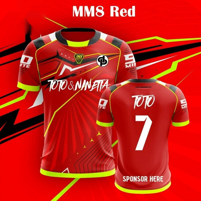 New Printed Men's Training Football Uniform T-shirt