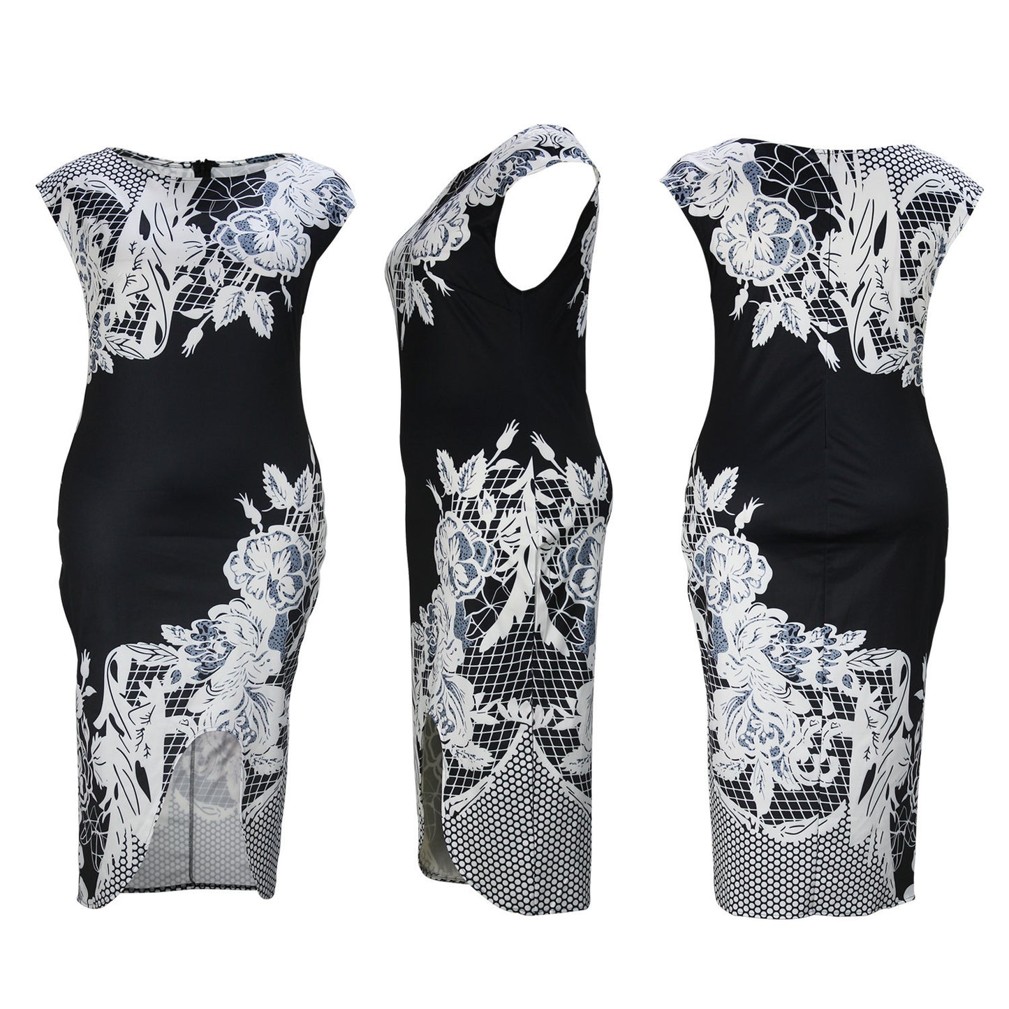Women's Clothing Elegant Cheongsam Slim Fit Plus Size Dress
