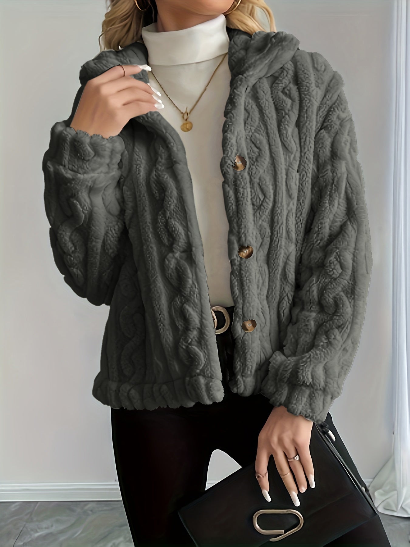 Fashion Plush Warm Women's Jacket Top