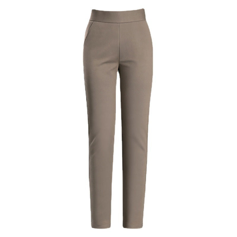 Straight Elastic High Waist Slimming Pants