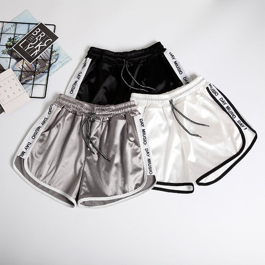 Loose Slimming Plump Girls Plus Size Elastic Waist Leisure Pajamas Wide Leg Hot Pants Outer Wear